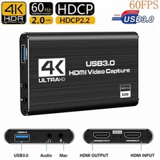 4K 1080P 60FPS HDMI to USB 3.0 Video Capture Card For PS4/PC/OBS Nintendo Switch