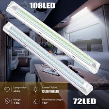 12V/24V LED Streifen Leuchte Auto KFZ Van VOLT Stablampe Lichtleiste 108 72-LEDs