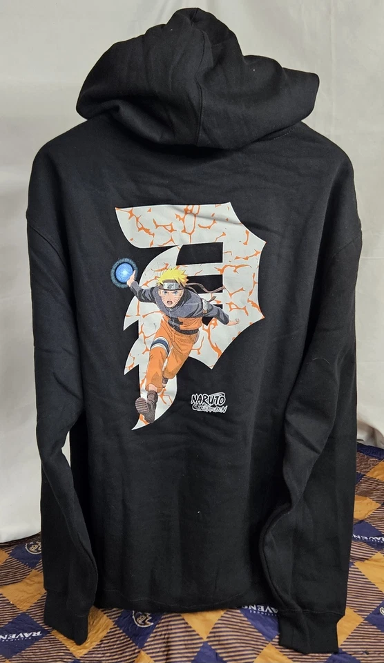 Men's Primitive x Naruto Shippuden Ichiraku Black Pullover Hoodie Size Large - Image 2 of 4