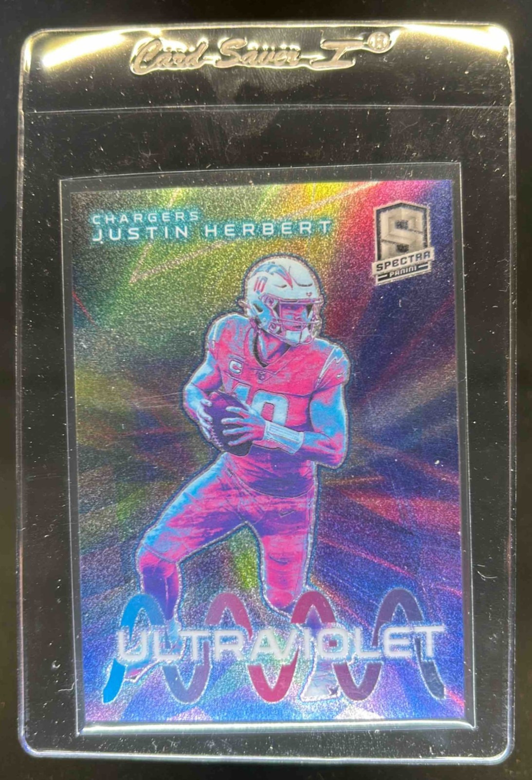 2023 Panini Spectra Justin Herbert Ultraviolet #UV-JHE Chargers