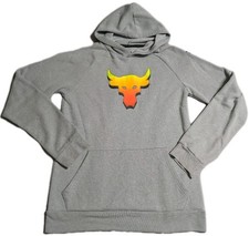 Under Armour Project Rock Hoodie Youth YXL Gray Pullover Sweatshirt Boys Girls