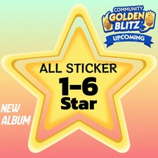 Mono_poly GO Stickers POSH PETS 1-6⭐ Golden Blitz⚡ All Available⚡