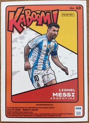 緊急値下げ！Panini Kaboom！Messi メッシ 2024-25 Panini Donruss Fifa - Kaboom Lionel Messi #10 for