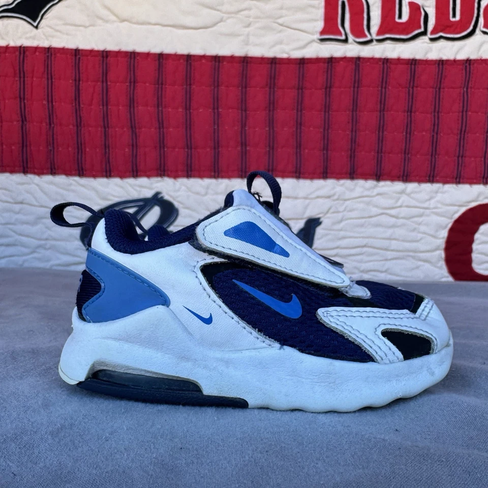 Размер 6c - Nike ребенка ясельного возраста Air max болт (TDV) туфли синий белый детский CW1629-400 - Изображение 2 из 4
