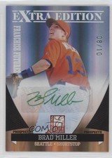 2011 Donruss Elite Extra Edition Green Ink 8/10 Brad Miller #15 Auto 0f6