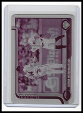 2025 Topps Series 1 Elly De La Cruz #295 printing plate Magenta 1 of 1