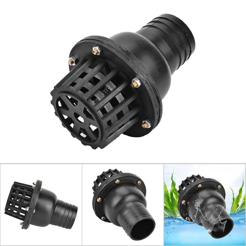 (2 Zoll) Wasserpumpe Fußventil Schwarz PVC Niederdruck Flach Rückschlagventil für Flüssigkeit - Bild 18 von 22