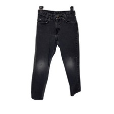 Levi's 550 Relaxed Fit Husky Jeans Boys 28 x 22 Black Denim Vintage Orange tab
