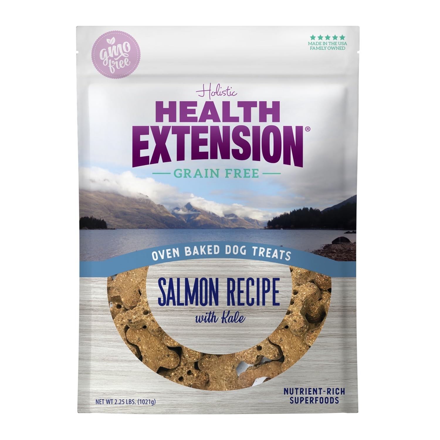 Health Extension Oven-Baked Dog Treats, 2.25lb (1.02kg), Sal