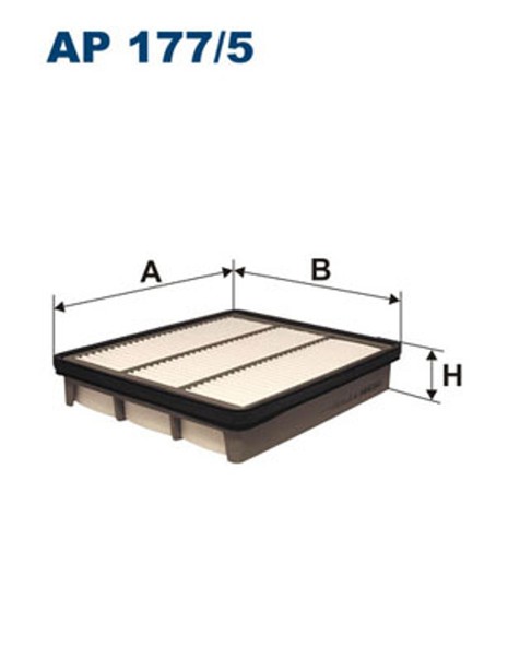 Filtron Luftfilter AP 177/5 Filtereinsatz FüR Terracan Hyundai HP 4WD Crdi-image