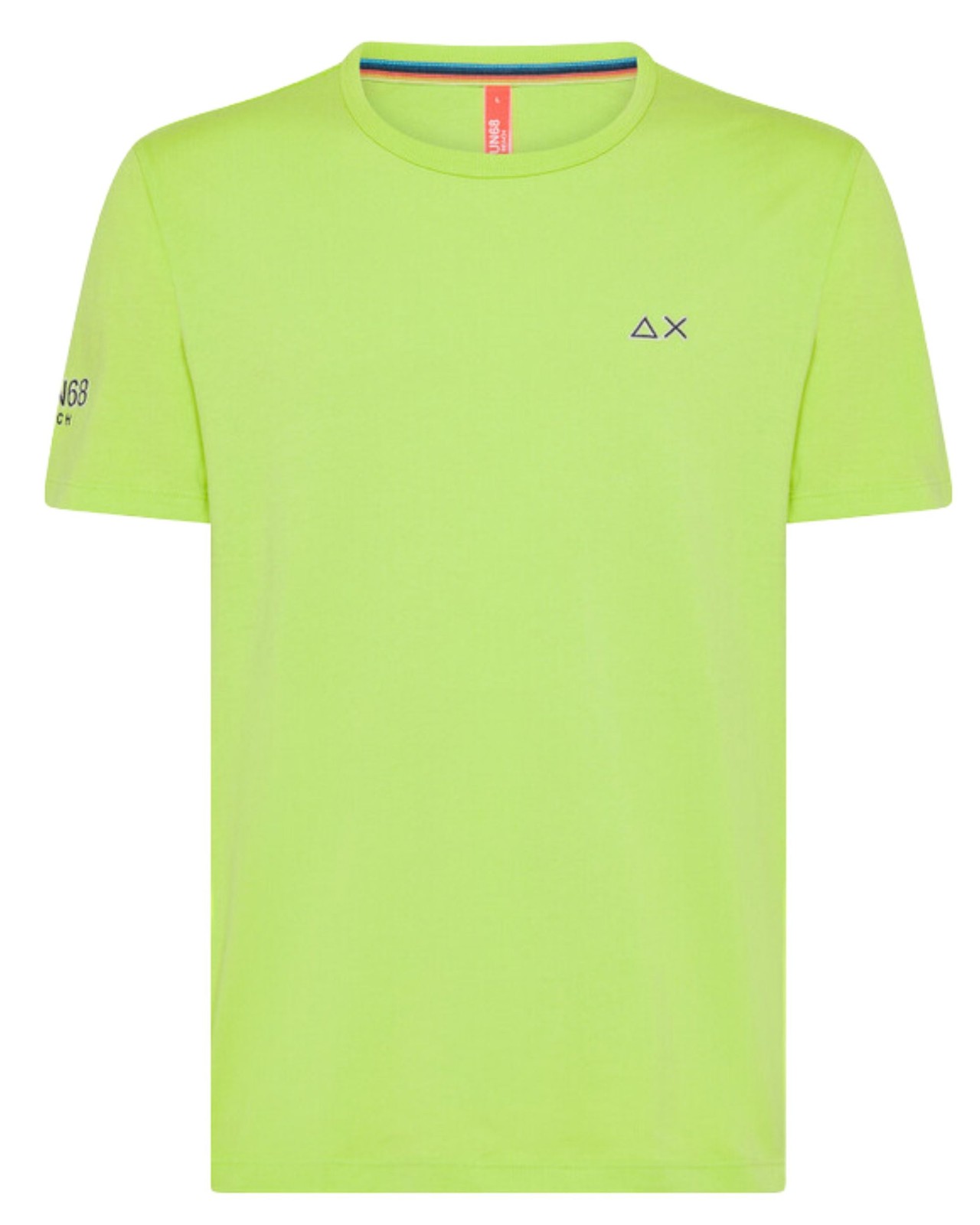 Футболка Sun68 с пляжным логотипом футболка Kurzarm Herren Baumwolle Kalk 13790₽