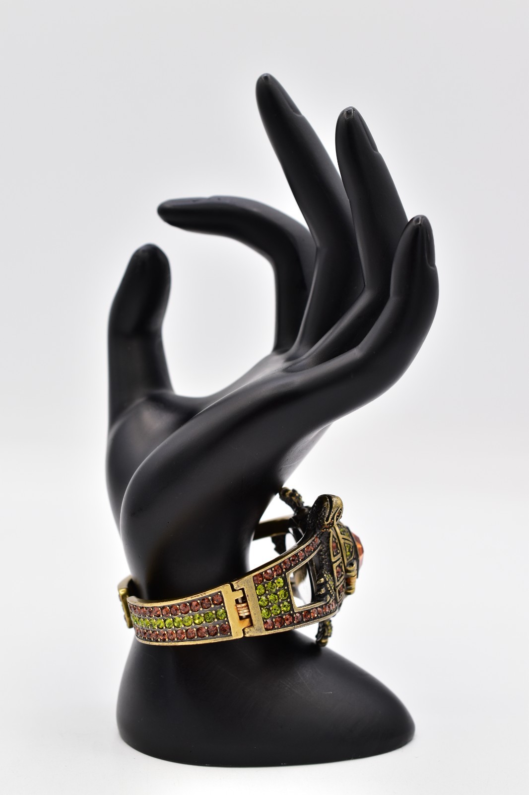 Heidi Daus Turtle Watch Bangle Cuff Bracelet Crys… - image 7