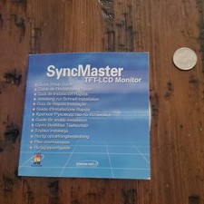 Samsung SyncMaster TFT-LCD Monitor Drivers, Software &Print Manual Vintage Rare