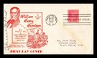DR JIM STAMPS US COVER WILLIAM H HARRISON PRESIDENTIAL SERIES FDC SCOTT 814