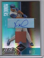 2004 Leaf Limited Monikers 2/50 Vernon Wells #247 Auto Patch Toronto Blue Jays