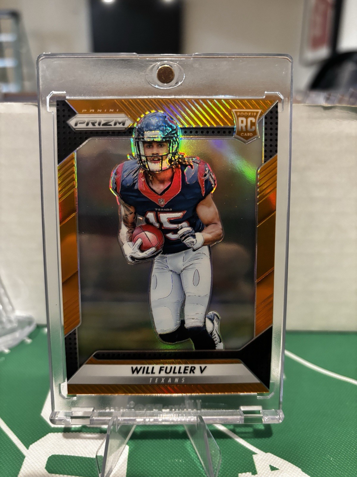 2016 Panini Prizm - Rookie Will Fuller V #268 Orange Prizm /299 (RC)