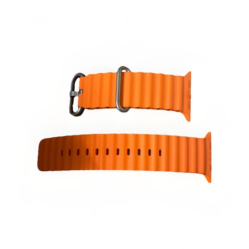 Genuine OEM Apple Watch Ultra Strap ORANGE OCEAN BAND 49mm 46mm 45mm 44mm - 第 2/5 張圖片