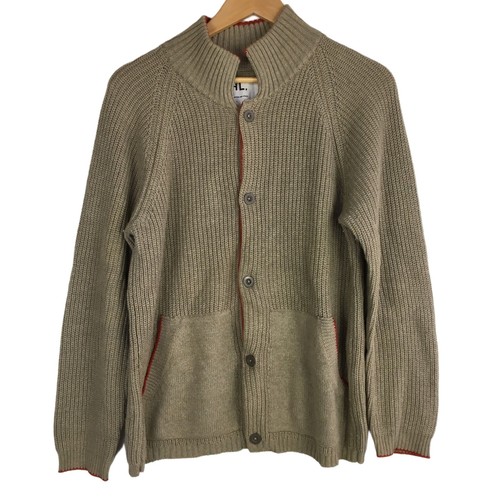 Margaret Howell, Margaret Howell Knit Jacket Men M Beige Sweater Used 80s Japan