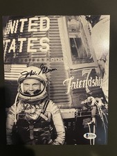 John Glenn Mercury Astronaut Signed 8x10 Beckett COA