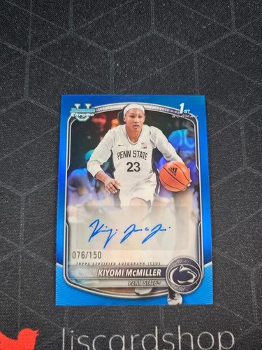 2025-26 Topps Bowman Chrome U Kiyomi McMiller 1st Bowman Auto Blue 76/150 K1