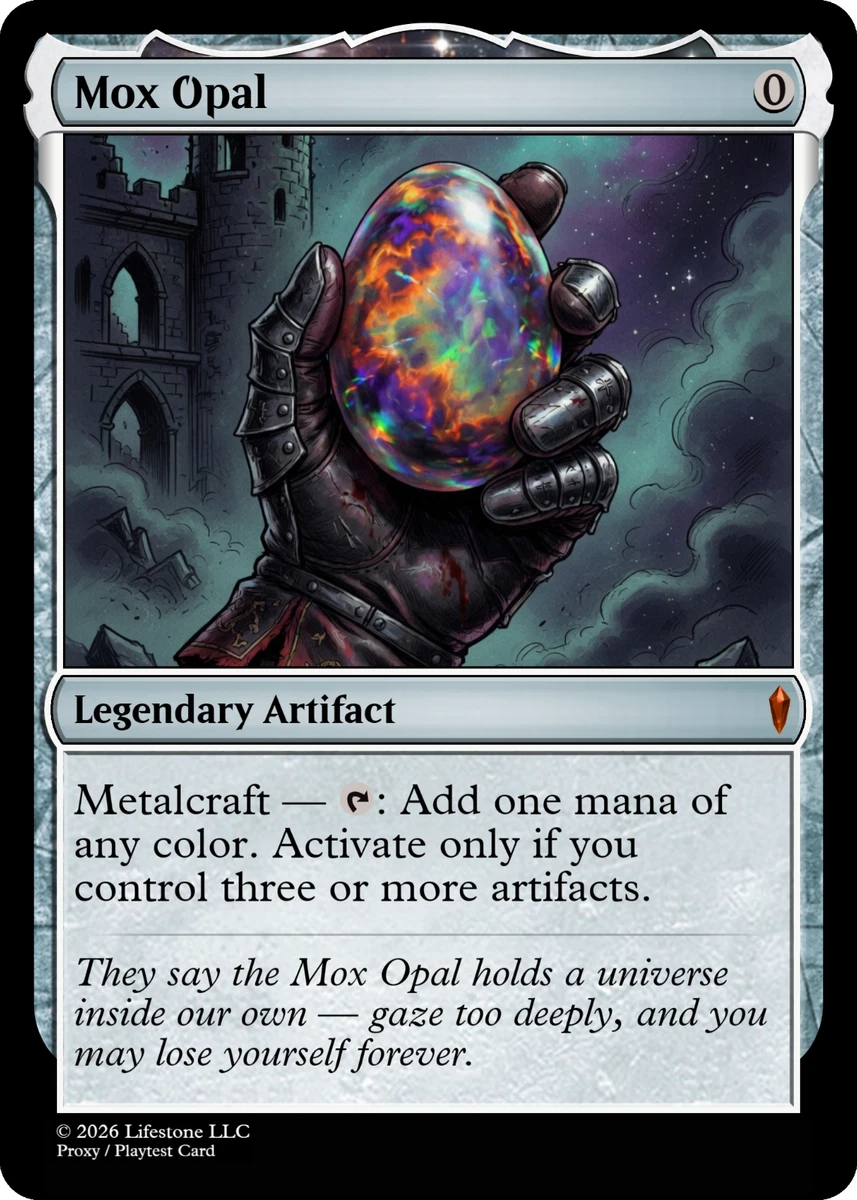 Mox Opal Magic: The Gathering Individual Trading Card Games for