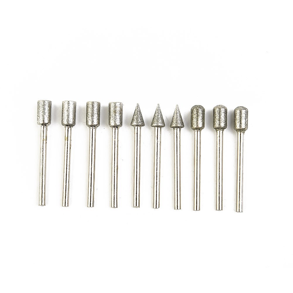 Electroplated Burr Drill Bits Carving Engraving Cutting Polishing Metal