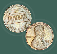 1982 P Lincoln Penny Large Date, 3.1 g, Look at Pictures for other Features!