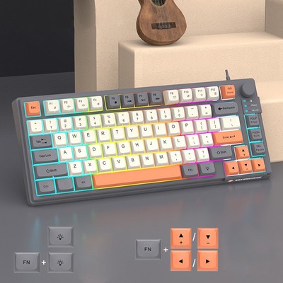 Multi -Funktionsknopf TFT -Bildschirm TFT Screen Gaming -Tastatur Monitor