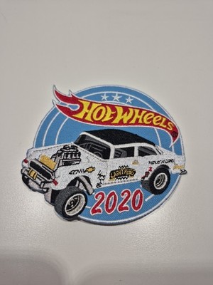 2020 Hot Wheels WHITE CHEVY GASSER PATCH 34th Convention BRAND NEW J32