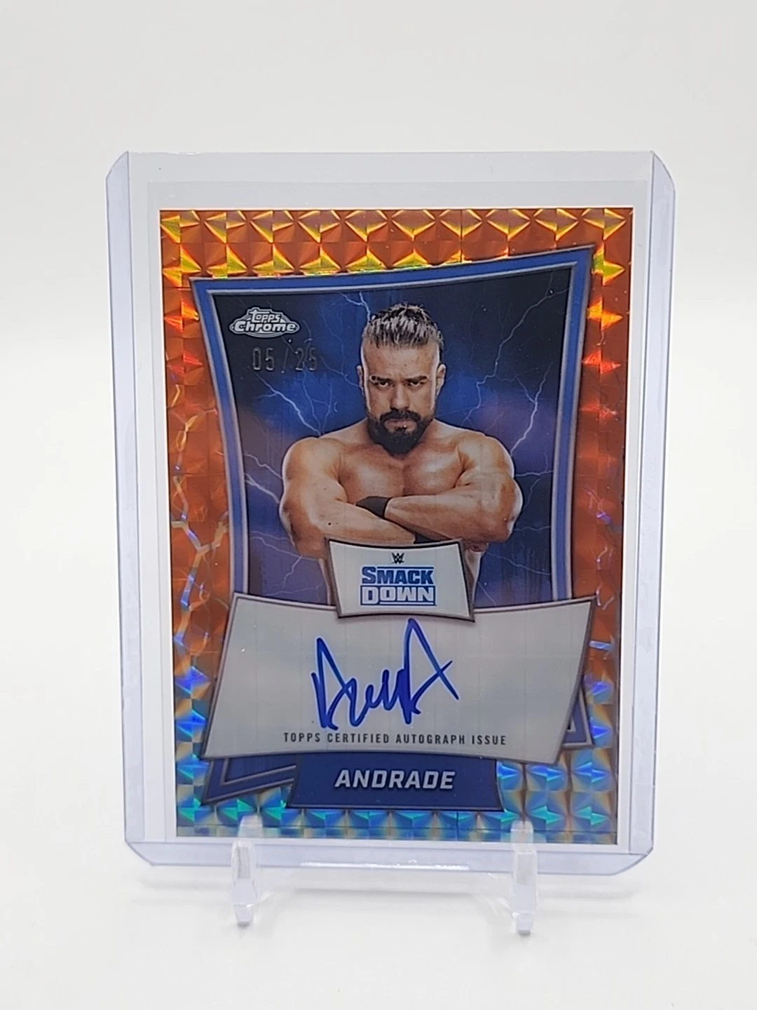2025 Topps Chrome WWE Andrade Auto Orange SSP /25