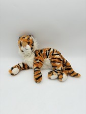 TY Classic Tiger Plush Pinstripes Orange Black White Stripe Stuffed Toy 2005 16"