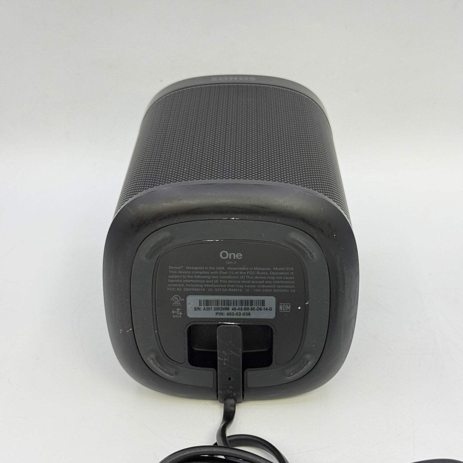 Sonos One (Gen 2) Smart Speaker Black S18