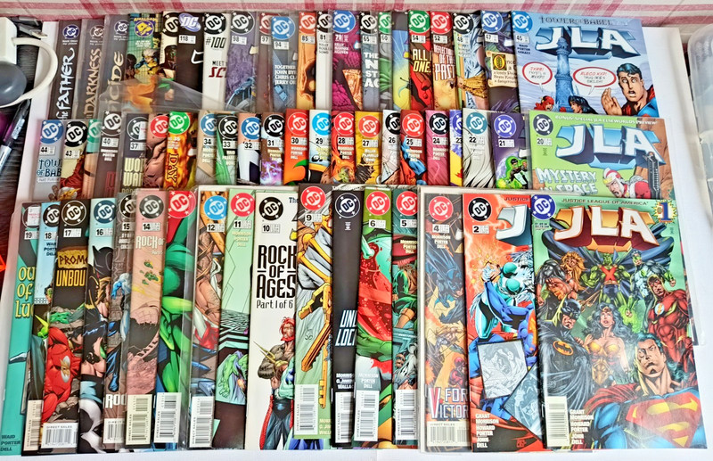JLA lot x 62 | Inc #1-37 Grant Morrison Run | + extras | DC Comics 1996