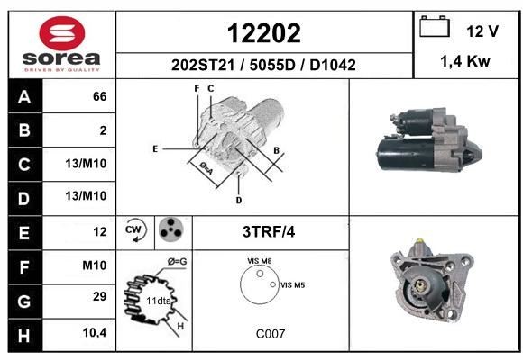 Démarreur Scénic III 1.9 dCi pièce moteur pour Renault Grand Scénic 3