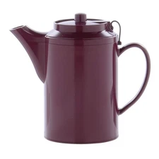 Service Ideas TST612BU Double Wall Teapot with Tether, Plastic, 16oz, Burgundy