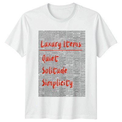 Luxusartikel Quiet Solitude Simplicity Minimalist Lifestyle Grafik Herren Damen