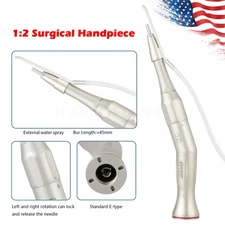 Dental 1:2 Surgical Handpiece 20° Angle Straight Attachment E-type for NSK 45mm