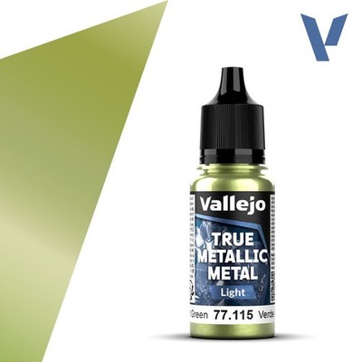 Vallejo True Metallic 77.115 Amber Green (Light) 18ml