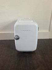 CROWNFUL Mini Fridge 4 Liter Portable Cooler Warmer Skincare Beverage White