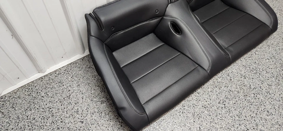 2015-2017 Ford Mustang Black Leather Seat Set OEM - Image 4 of 4