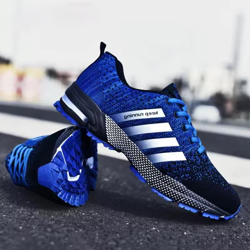 Men's Breathable Running Shoes Lightweight Walking Sneakers Casual Gym Athletic