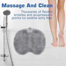 Shower Foot Scrubber Mat Back Washer Exfoliating Foo Cleaner for Men & Women****