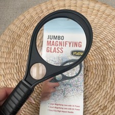 Jumbo Magnifying Glass with 3X and 8X Magnification