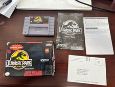 Jurassic Park (Super Nintendo Entertainment System, 1993) SNES BOX MANUAL