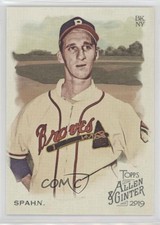 2019 Topps Allen & Ginter Short Print Warren Spahn #387 HOF 1u1