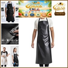 Waterproof Apron 40 Inch 28 Inch Chemical Resistant Rubber PVC Adjustable Neck
