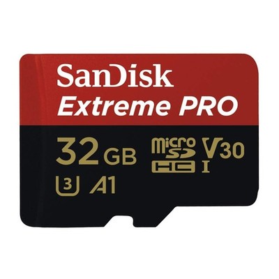 SanDisk Extreme Pro micro SDHC A1 UHS-I U3 Speicherkarte + Adapter 32GB