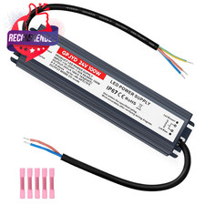 24V LED Driver Waterproof 100W 110-250V AC/DC 5A Power Supply IP67 Rated 76 Watt