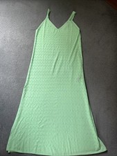 Very Knitted Beach Maxi Green Dress Beach Cover Up Size 10