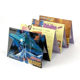 Gradius Famicom Foldable Mini Flyer Konami 80s